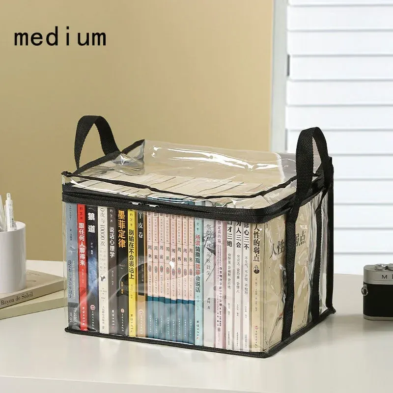 Boîte à livres pliable transparente et étanche pour dortoir et salle de classe 7