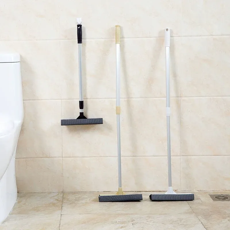 Raclette de nettoyage de vitres avec manche télescopique réglable pour miroirs, portes de douche et vitres de voiture 6