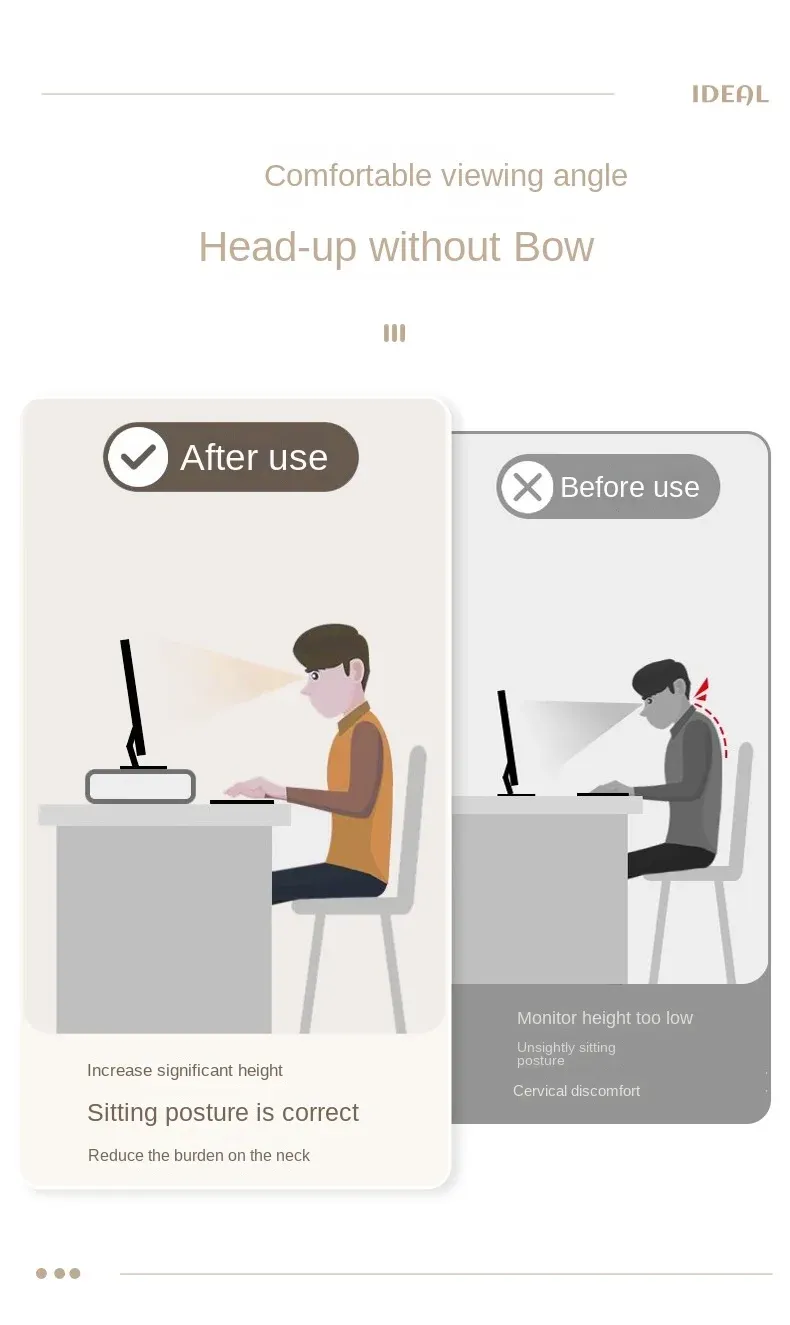Support de moniteur, mise en situation