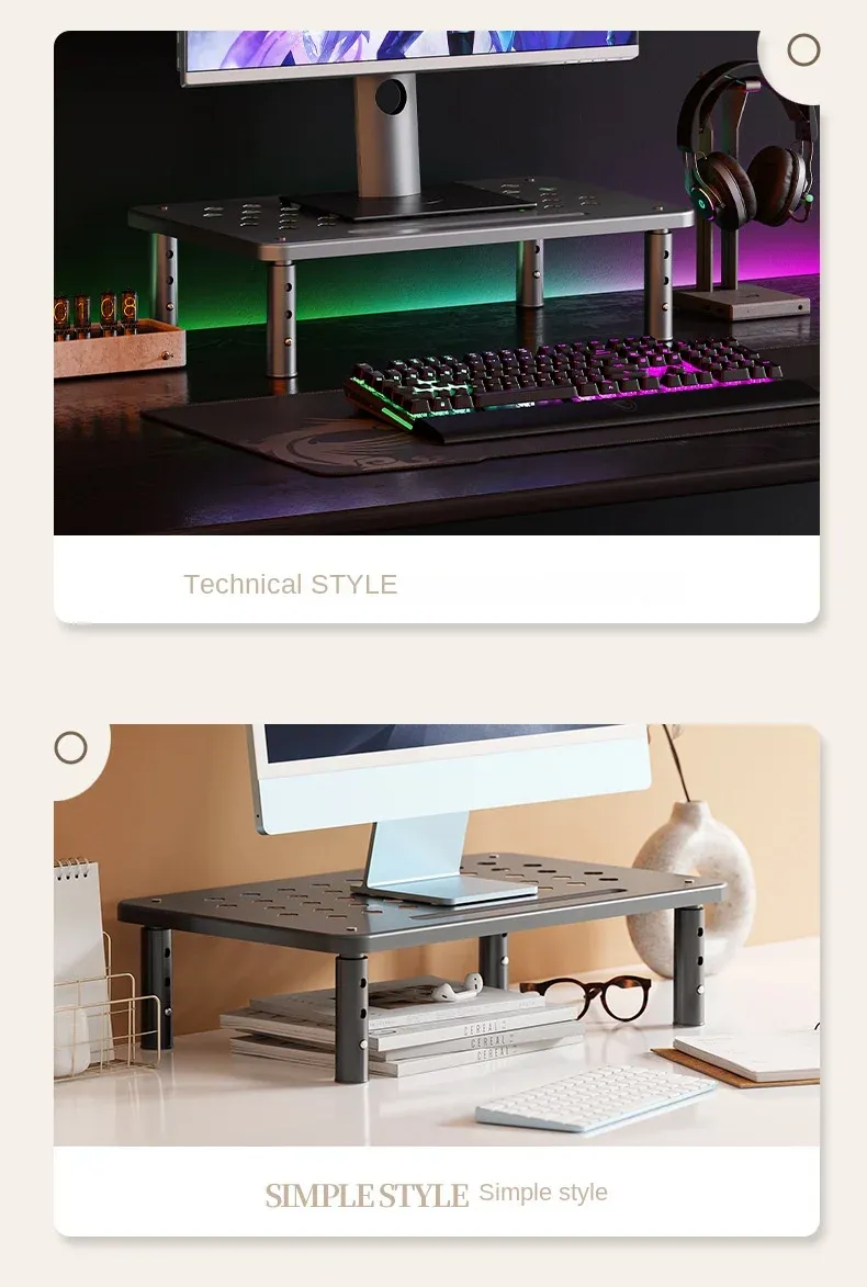 Support de moniteur, configuration