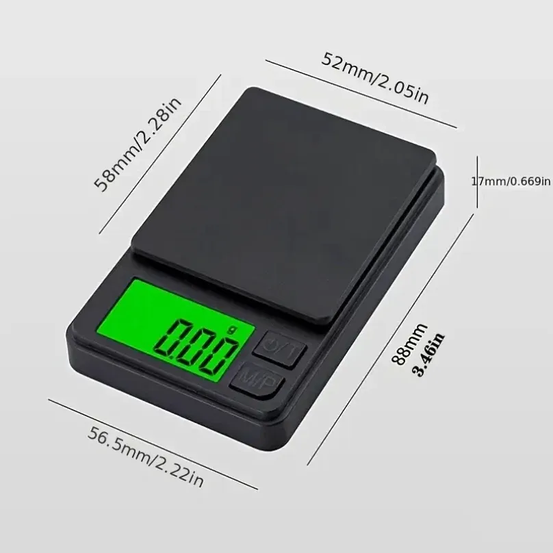 Balance numérique de poche haute précision 100/1000 g, lecture 0,01 g 5