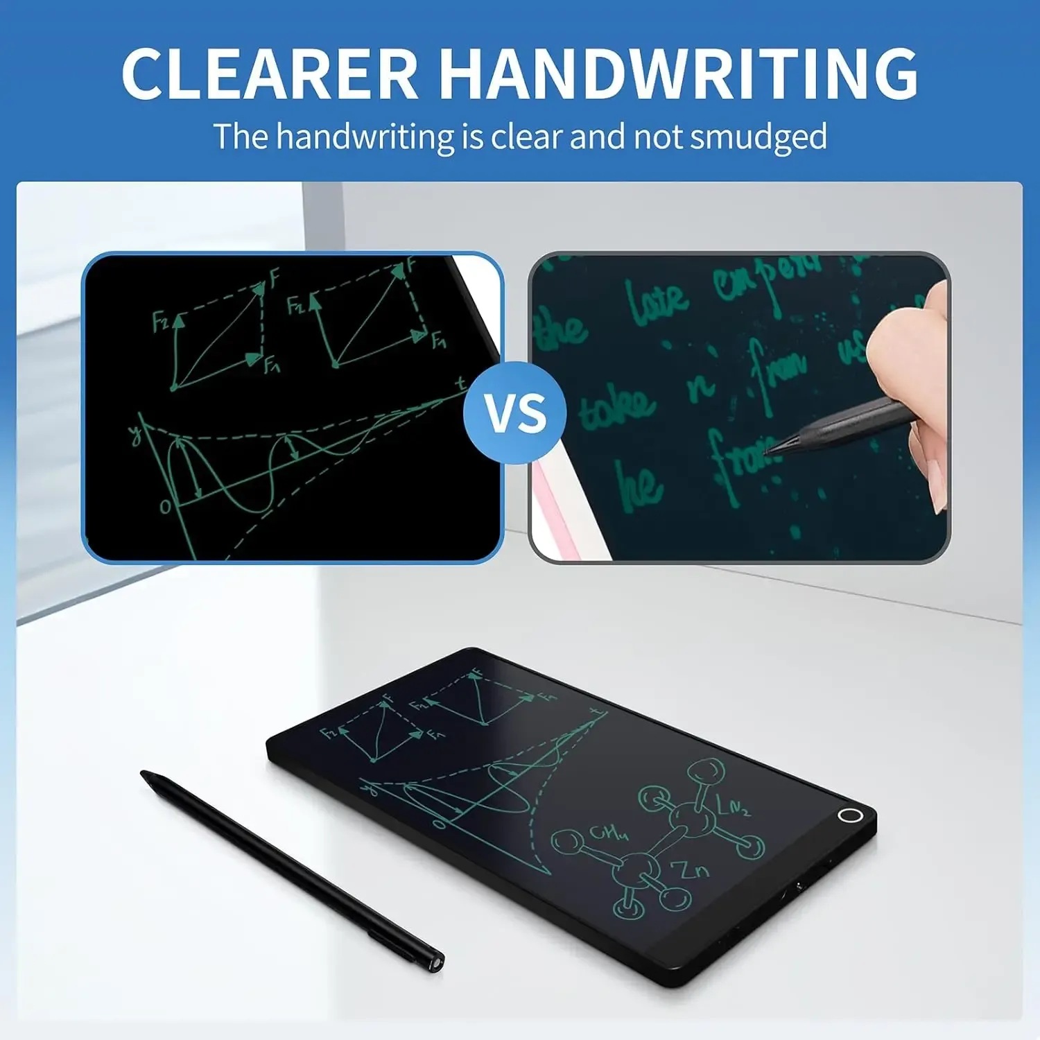 Détail de l'écran LCD et du stylet