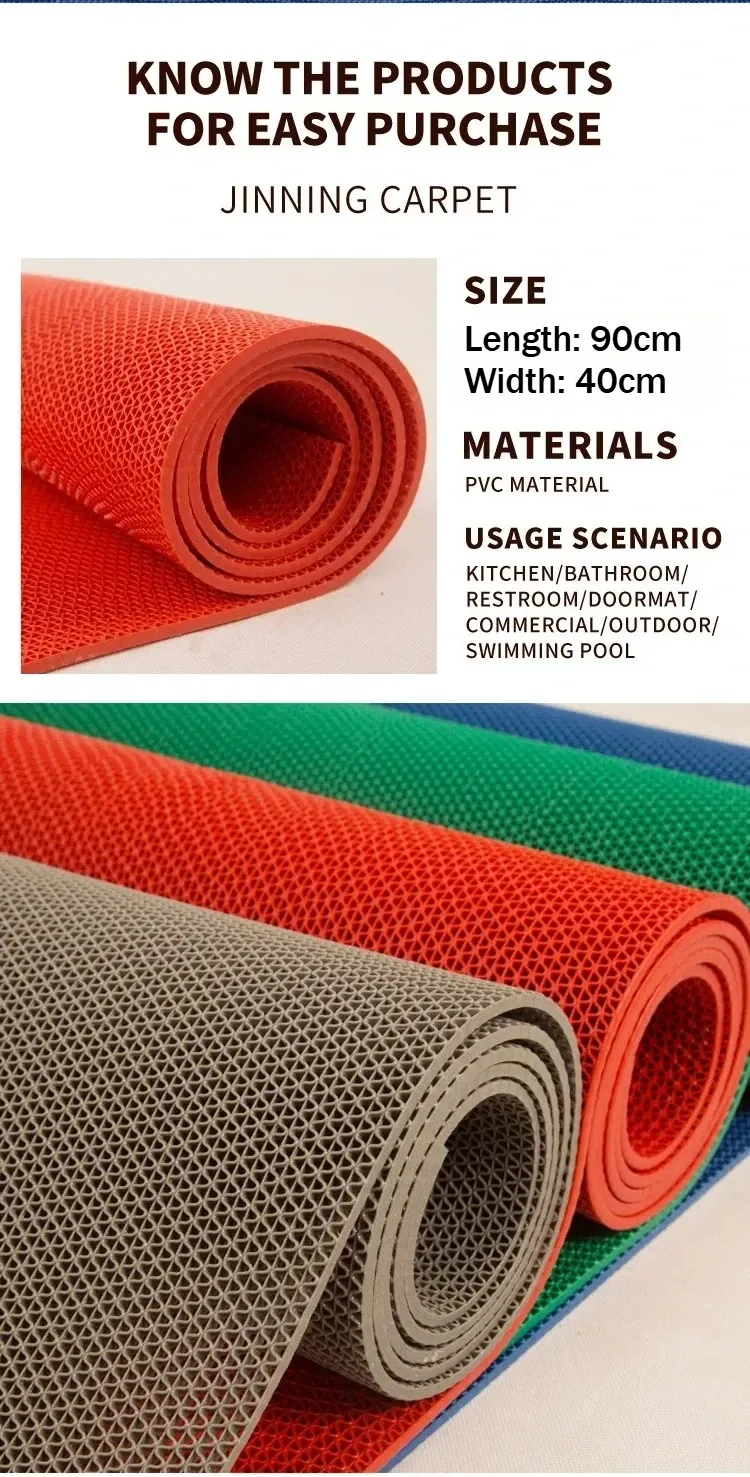 Tapis de sol en PVC mise en situation