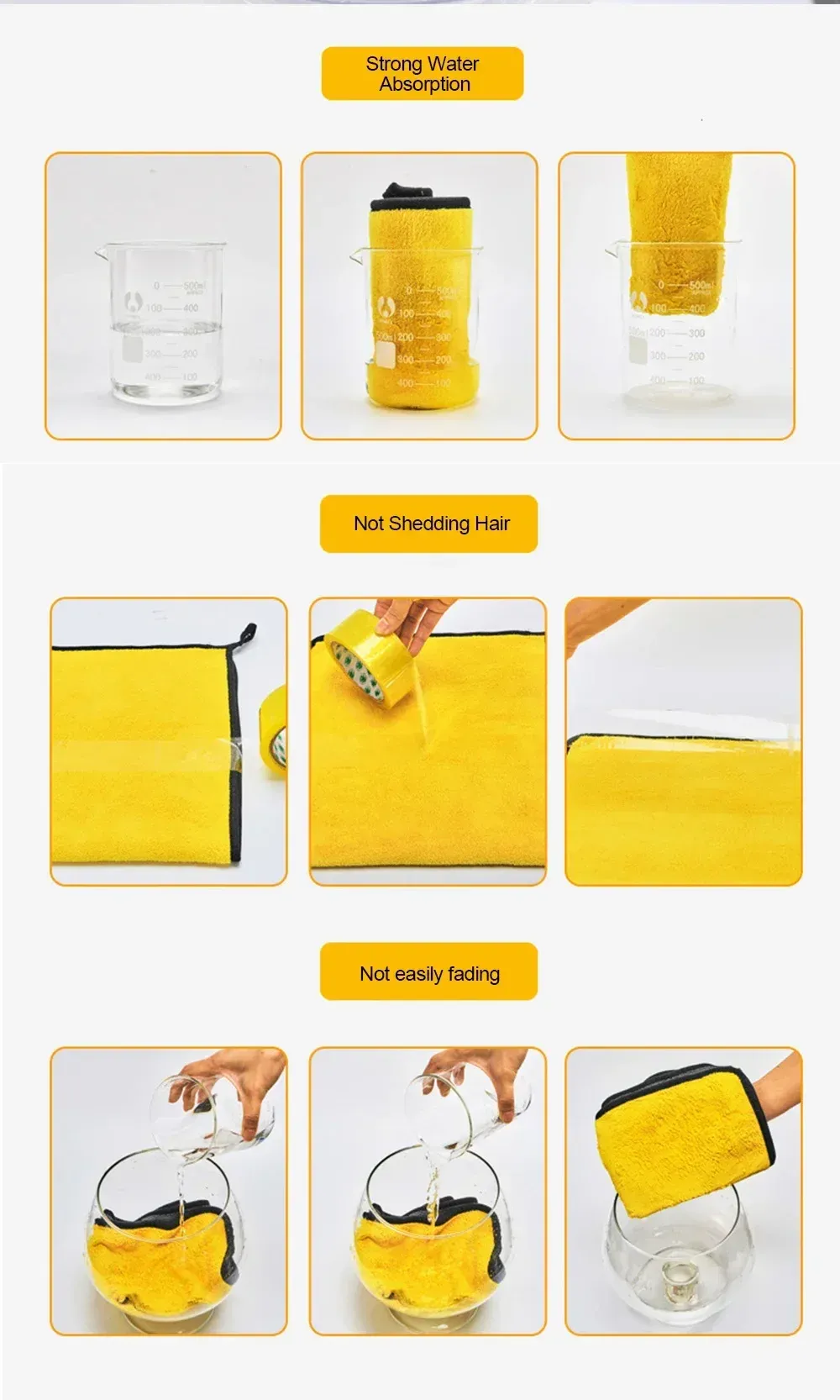 Ensemble de serviettes microfibre