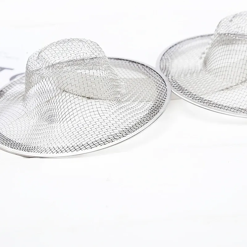 Filtre de vidange en acier inoxydable, en situation