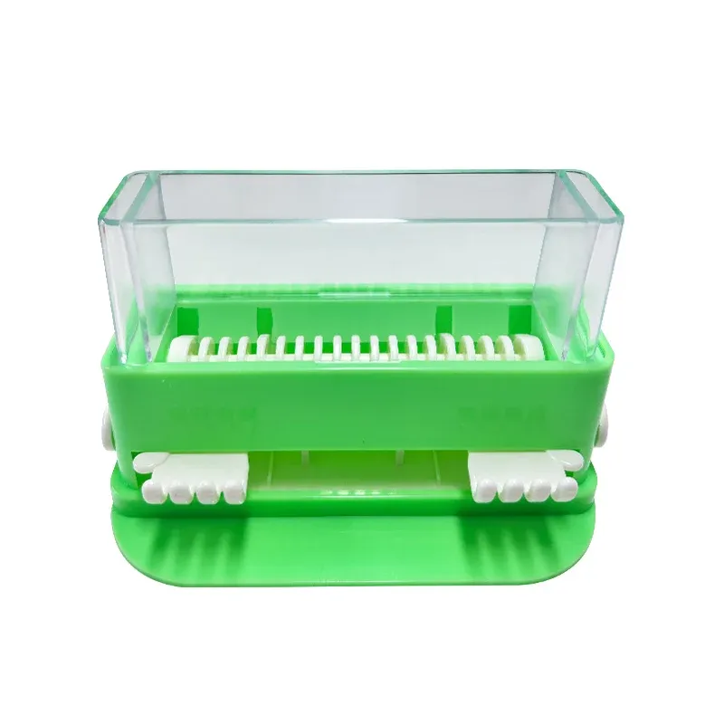 Support distributeur pour micro-applicateurs dentaires avec rangement pour pointes de brosse jetables 8