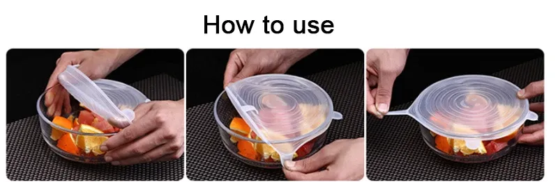 Couvercles en silicone utilisés dans une cuisine