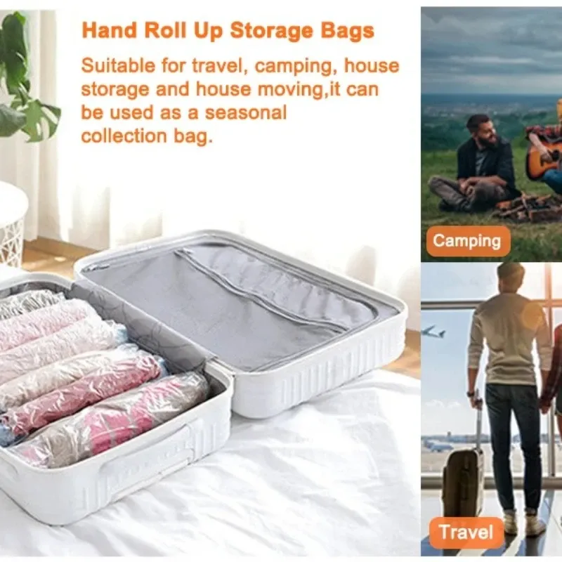 Sacs sous vide dans une valise