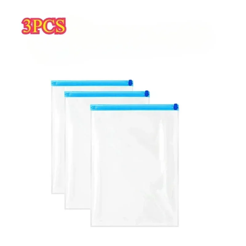 Lot de 5 sacs de compression sous vide pour voyage, rangement compact et réutilisable, sans pompe, organiseurs étanches pour vêtements et bagages 7