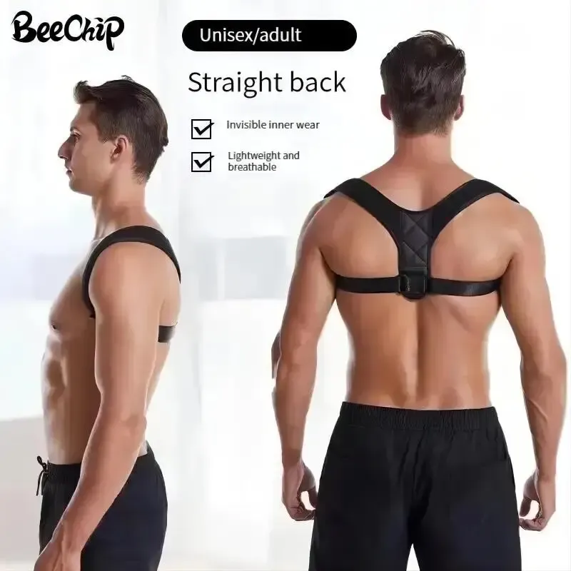 Ceinture de correction posturale pour le dos, anti-bosse, correction de la posture assise, unisexe, respirante, galbante