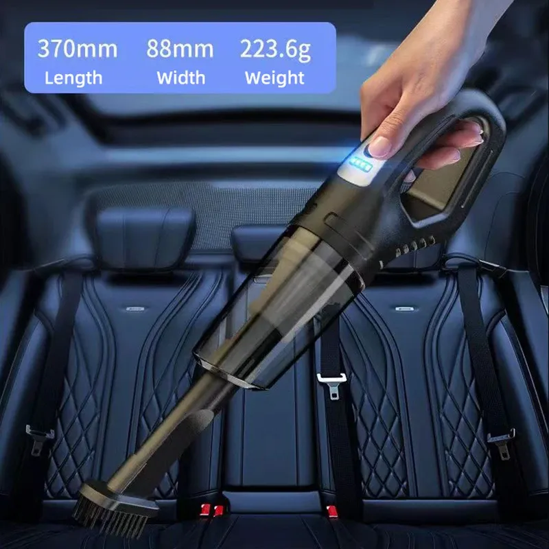 Aspirateur à main polyvalent pour voiture, puissante aspiration, rechargeable, double usage, petit aspirateur sans fil pour voiture et maison 4