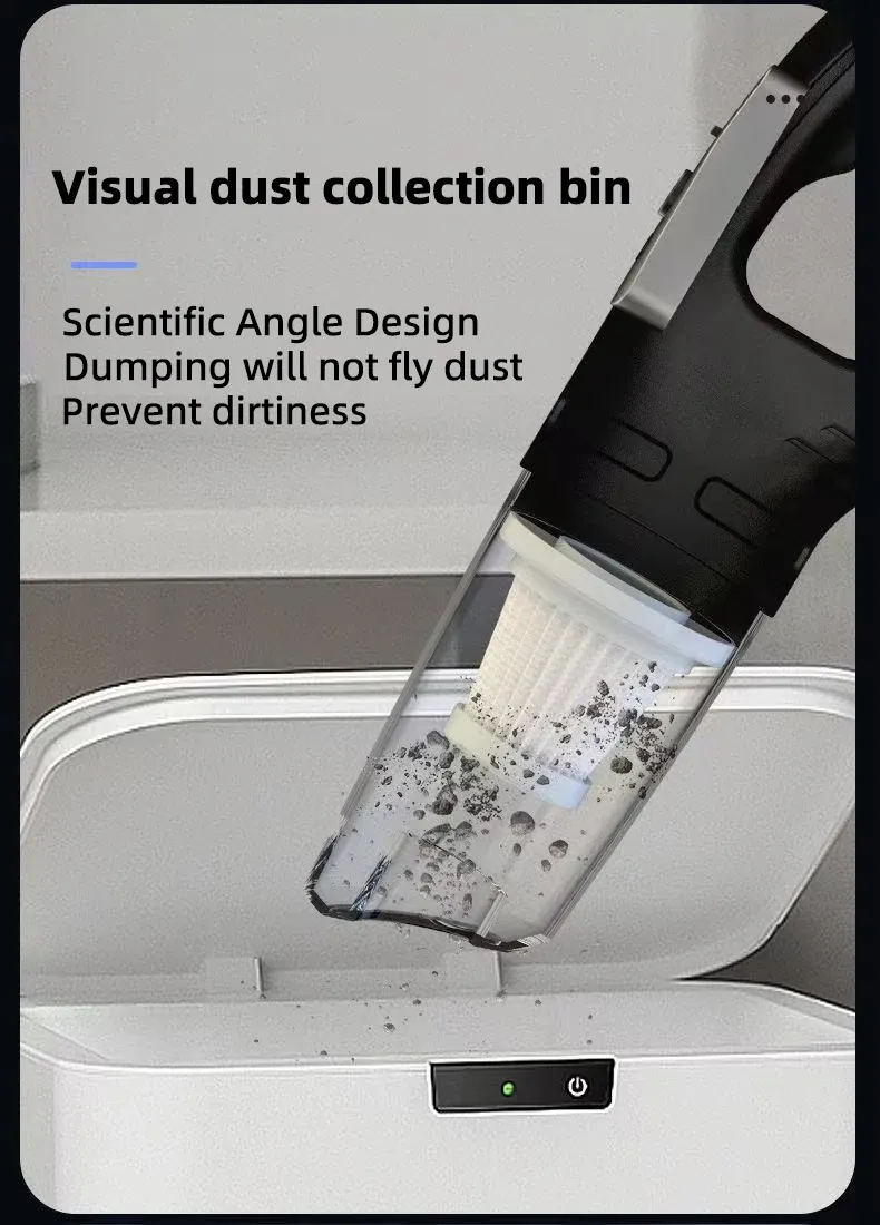 Aspirateur à main sans fil, détail du design