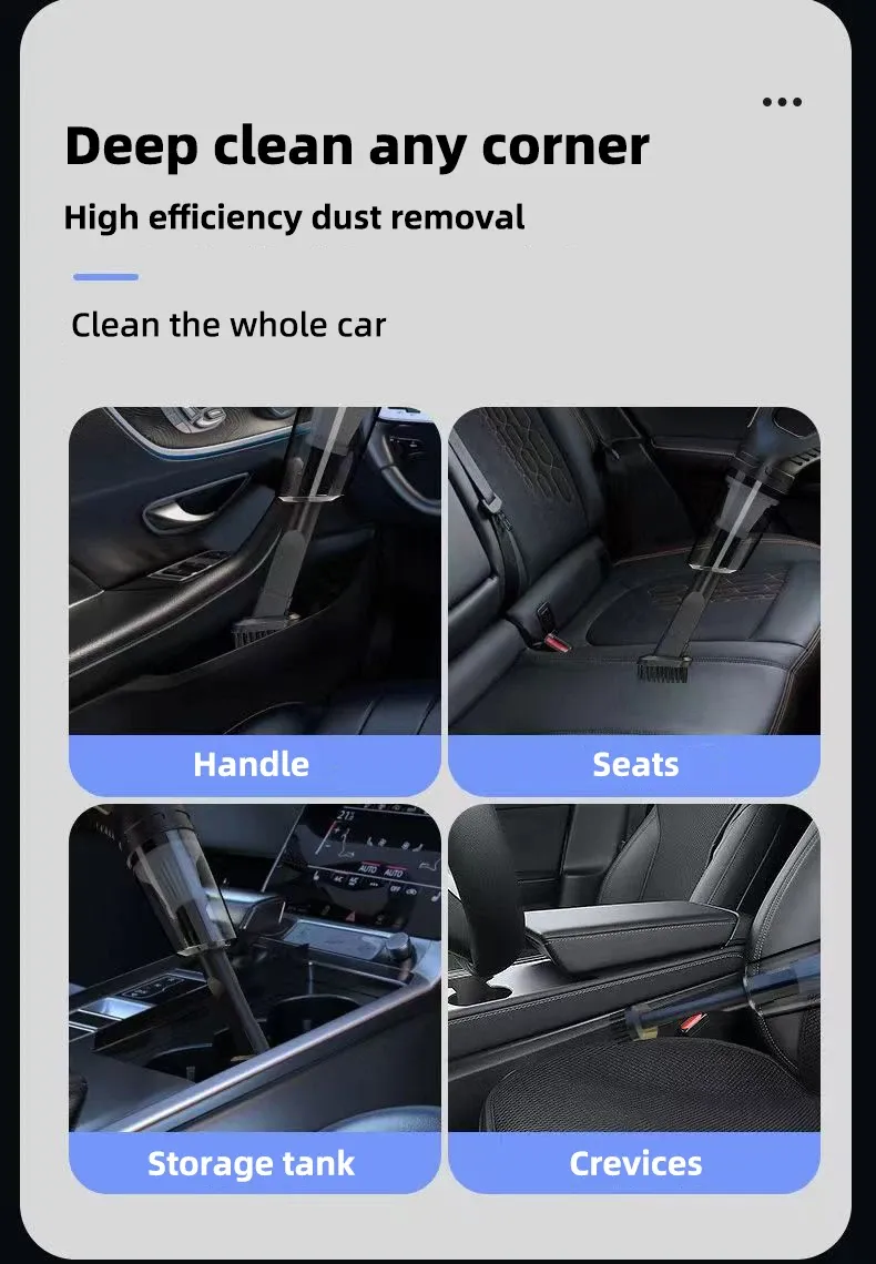 Aspirateur à main sans fil, filtre lavable