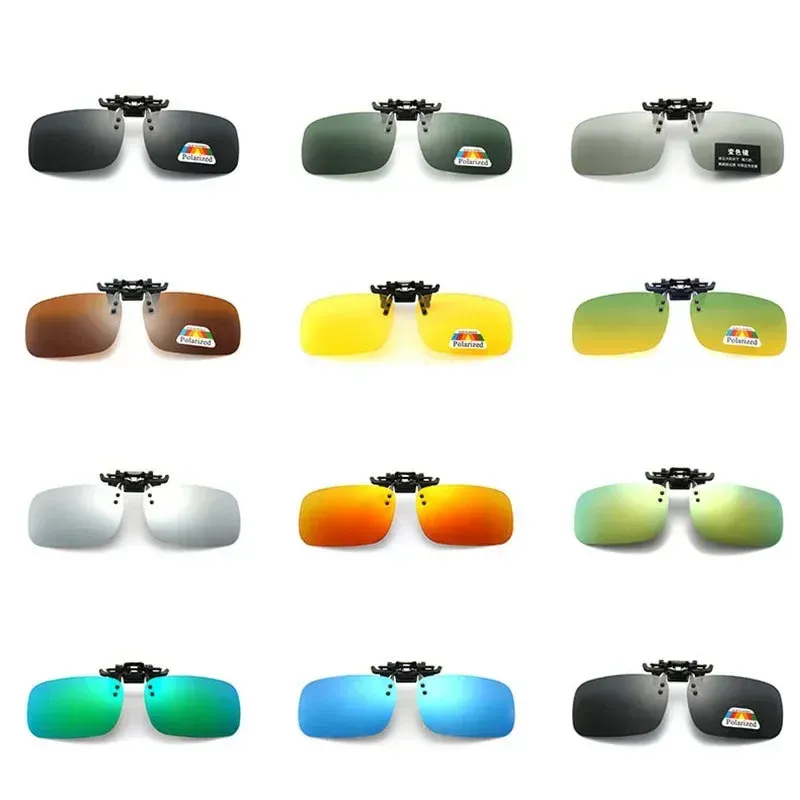 Clip polarisé pour lunettes de soleil et de conduite, protection UV400, vision nocturne haute définition