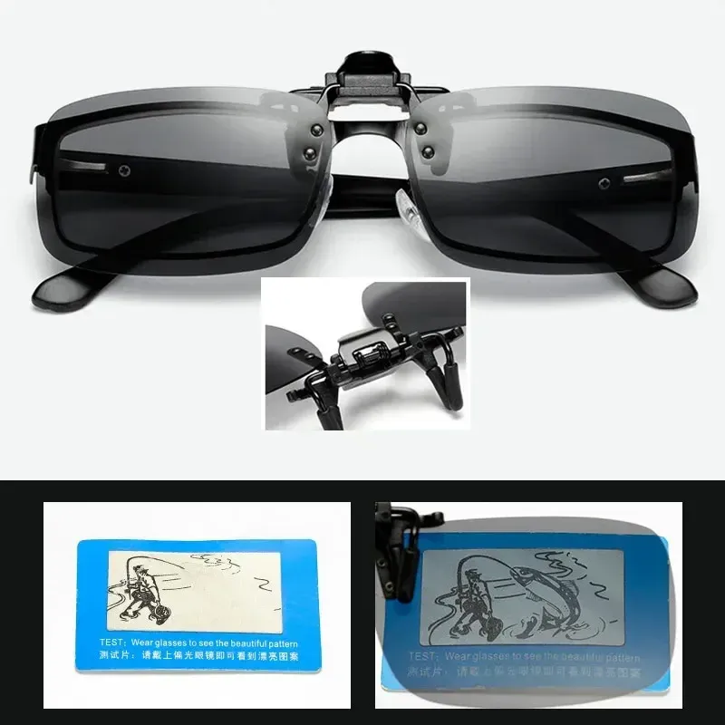 Clip polarisé pour lunettes de soleil et de conduite, protection UV400, vision nocturne haute définition 3