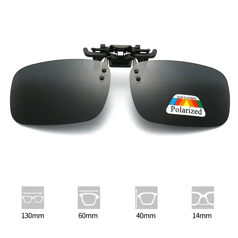 Clip polarisé pour lunettes de soleil et de conduite, protection UV400, vision nocturne haute définition 18