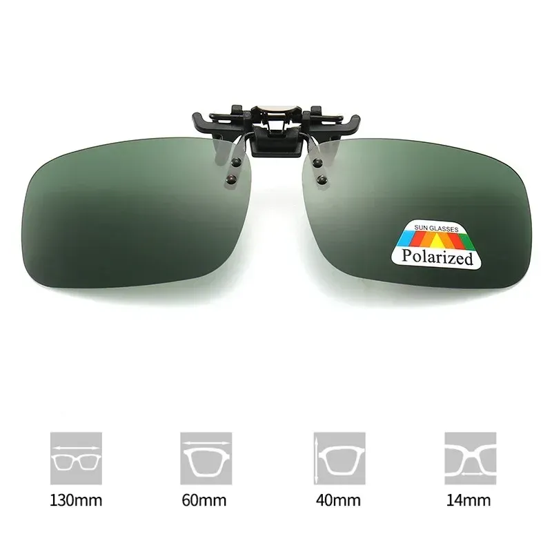 Clip polarisé pour lunettes de soleil et de conduite, protection UV400, vision nocturne haute définition 16