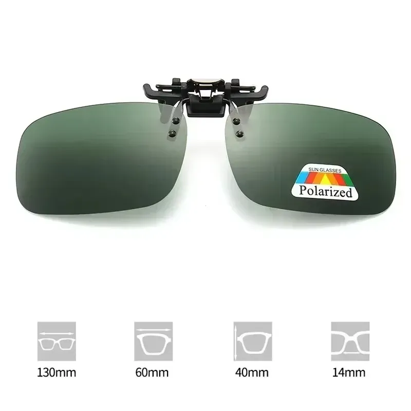 Clip polarisé pour lunettes de soleil et de conduite, protection UV400, vision nocturne haute définition 11