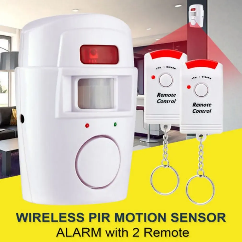 Détecteur de mouvement sans fil pour alarme de sécurité, usage intérieur et extérieur, avec support sur pied