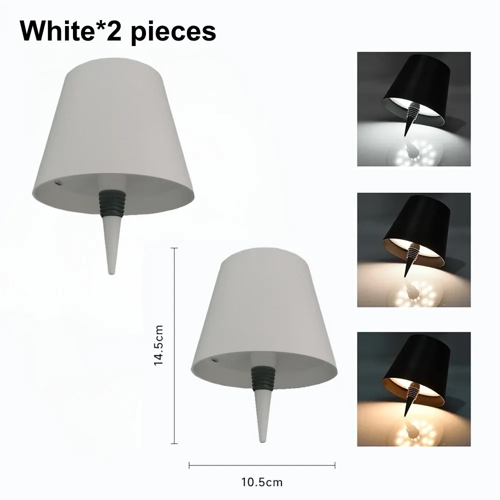 Lampe de table sans fil AITHEA à LED pour bouteille de vin, rechargeable, avec interrupteur tactile, veilleuse décorative pour cafés, bars et restaurants 9