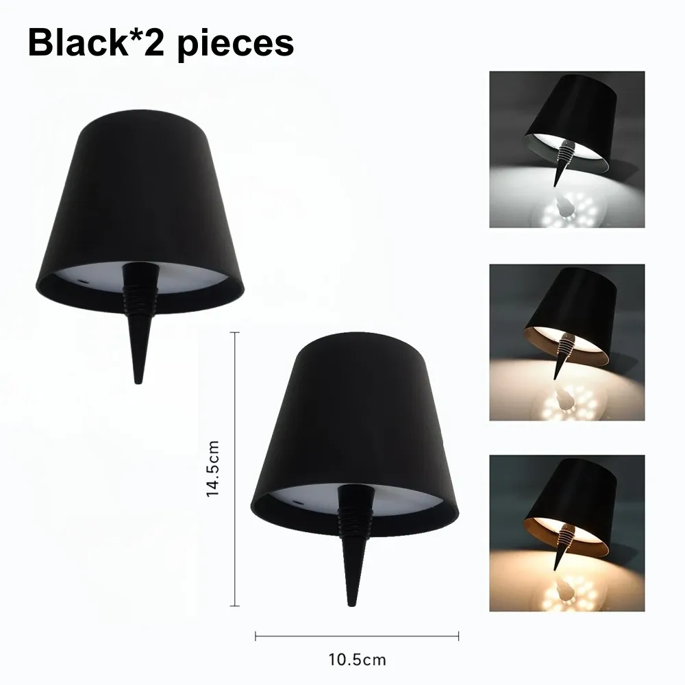 Lampe de table sans fil AITHEA à LED pour bouteille de vin, rechargeable, avec interrupteur tactile, veilleuse décorative pour cafés, bars et restaurants 8
