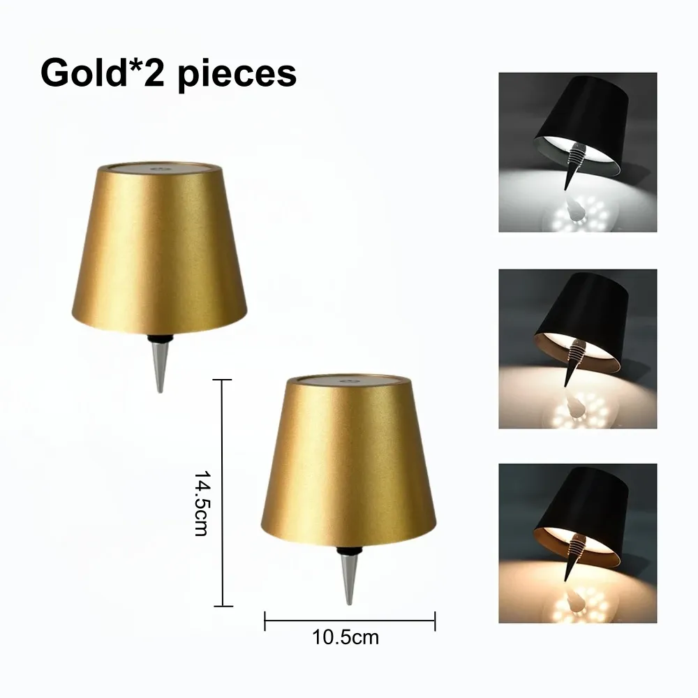 Lampe de table sans fil AITHEA à LED pour bouteille de vin, rechargeable, avec interrupteur tactile, veilleuse décorative pour cafés, bars et restaurants 7