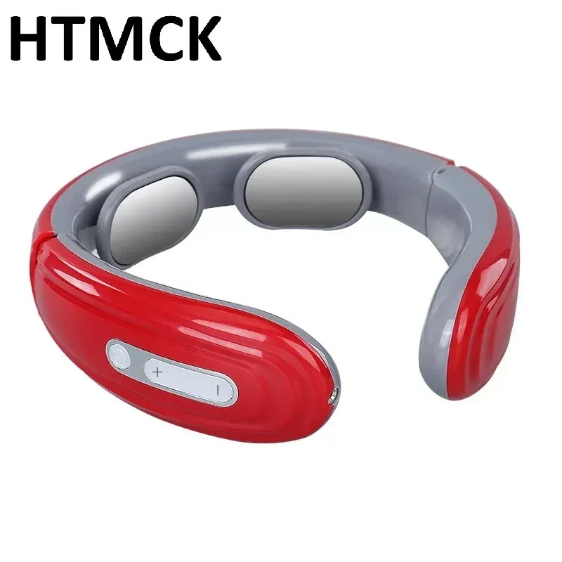 Masseur cervical électrique EMS HTMCK, 6 modes et 9 vitesses, fonctionnement sur piles