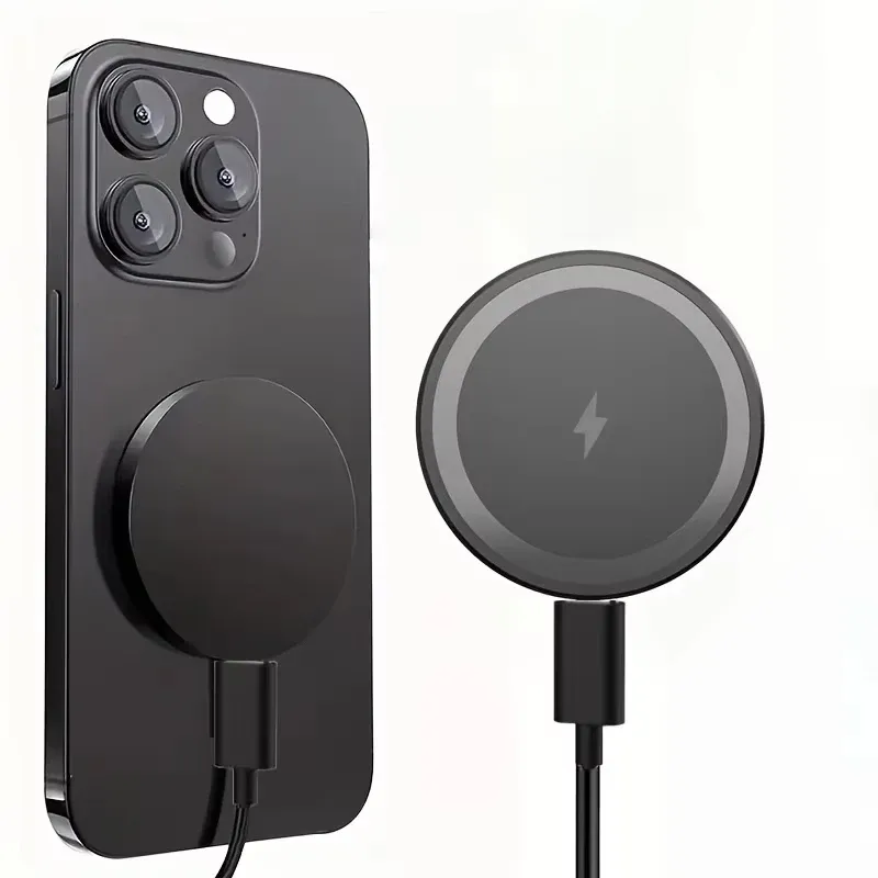 Mini chargeur magnétique sans fil pour iPhone MagSafe, AirPods 4 et AirPods Pro – Station de charge rapide