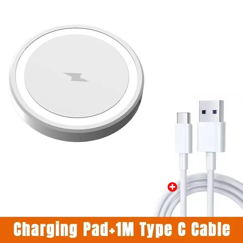 Mini chargeur magnétique sans fil pour iPhone MagSafe, AirPods 4 et AirPods Pro – Station de charge rapide 10