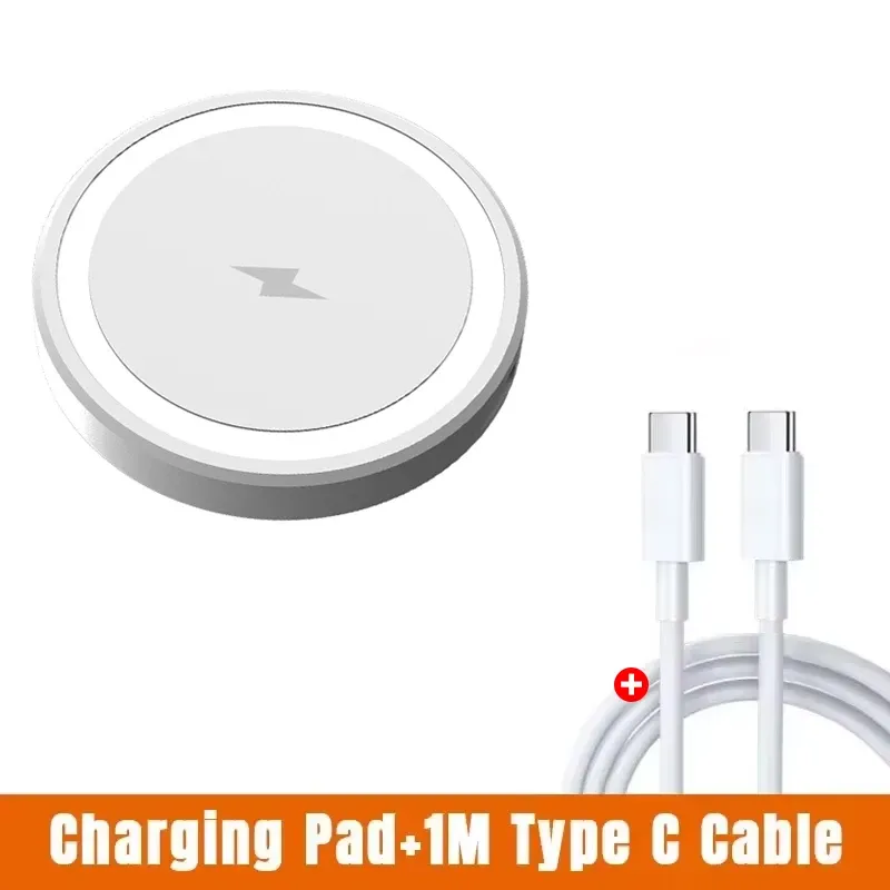 Mini chargeur magnétique sans fil pour iPhone MagSafe, AirPods 4 et AirPods Pro – Station de charge rapide 7