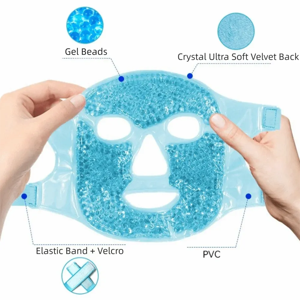 Masque yeux en gel rafraîchissant anti-fatigue, réutilisable, effet chaud et froid 3