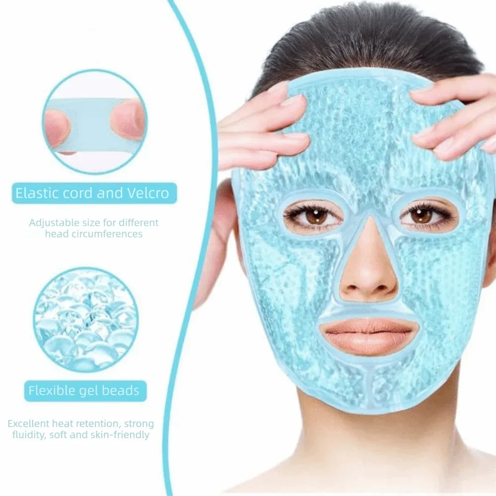Masque yeux en gel rafraîchissant anti-fatigue, réutilisable, effet chaud et froid 4