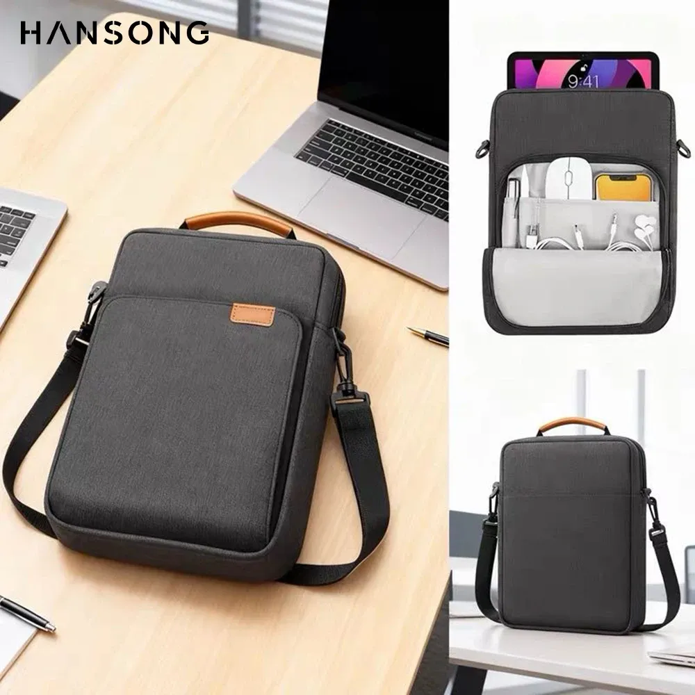 Sac bandoulière pour tablette compatible iPad Air Pro 12,9 pouces, iPad Air 10,9 pouces et Galaxy Tab A 10 pouces