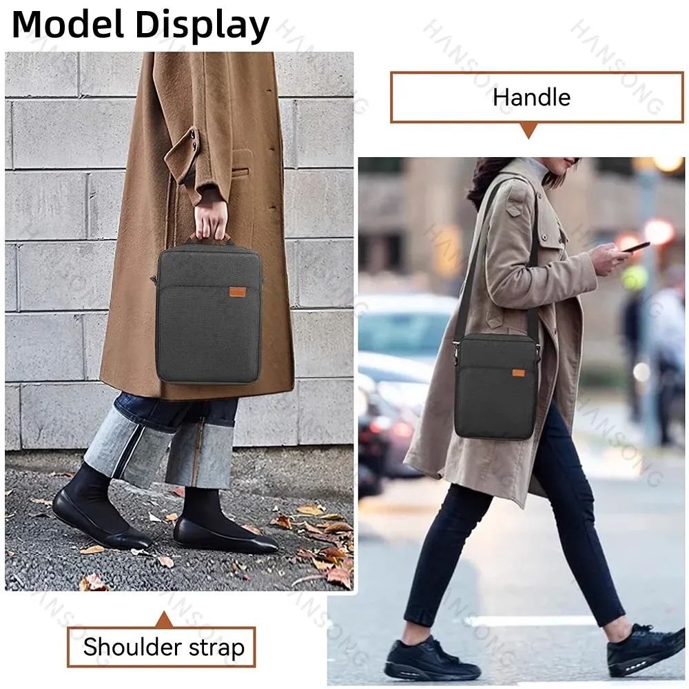 Sac bandoulière pour tablette compatible iPad Air Pro 12,9 pouces, iPad Air 10,9 pouces et Galaxy Tab A 10 pouces 6