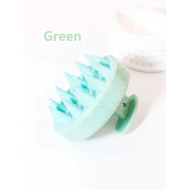 Brosse de massage du cuir chevelu en silicone souple, multifonction, pour le lavage des cheveux et le massage corporel 5