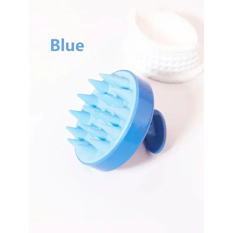 Brosse de massage du cuir chevelu en silicone souple, multifonction, pour le lavage des cheveux et le massage corporel 6