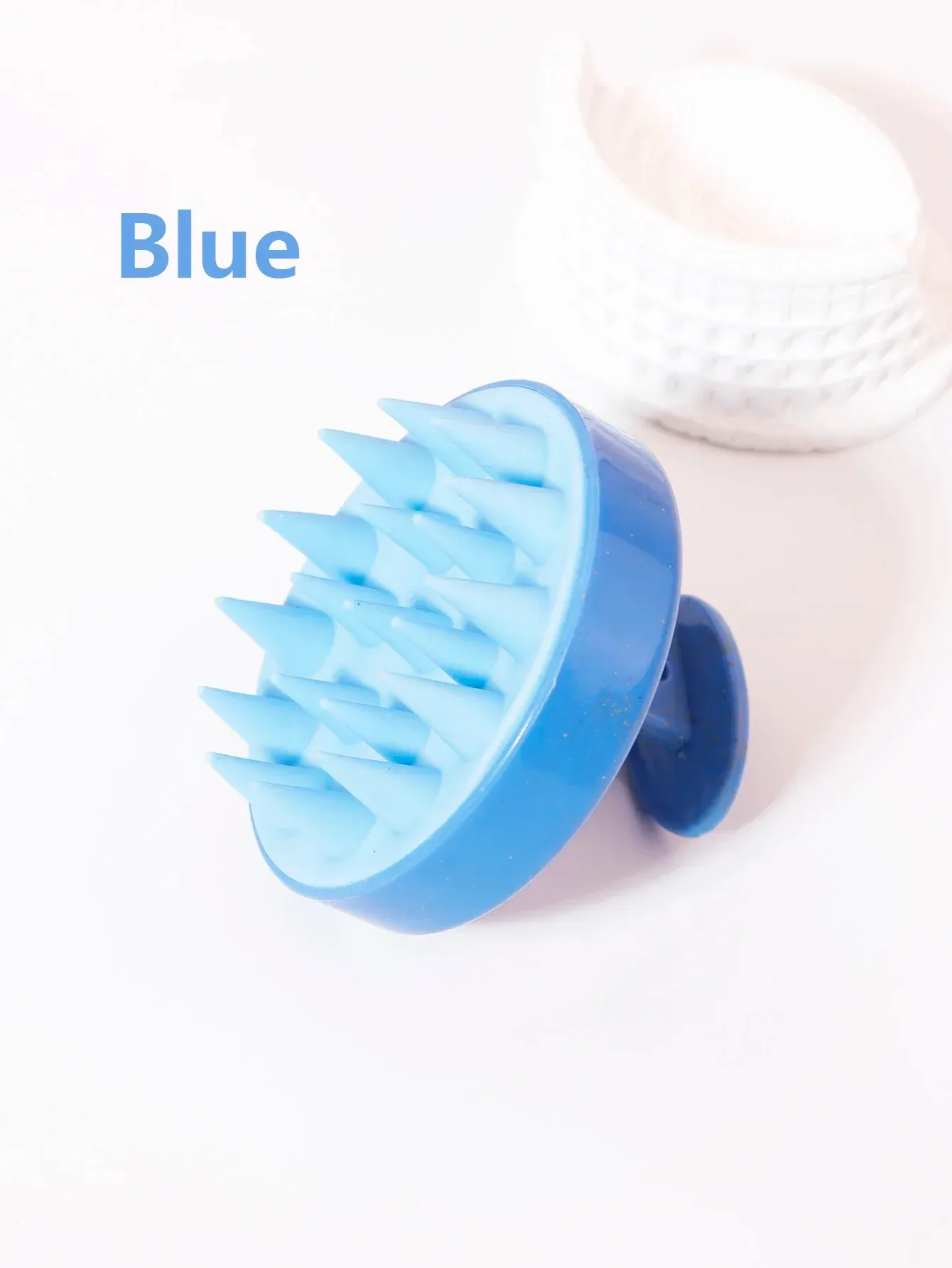 Brosse de massage du cuir chevelu en silicone souple, design ergonomique