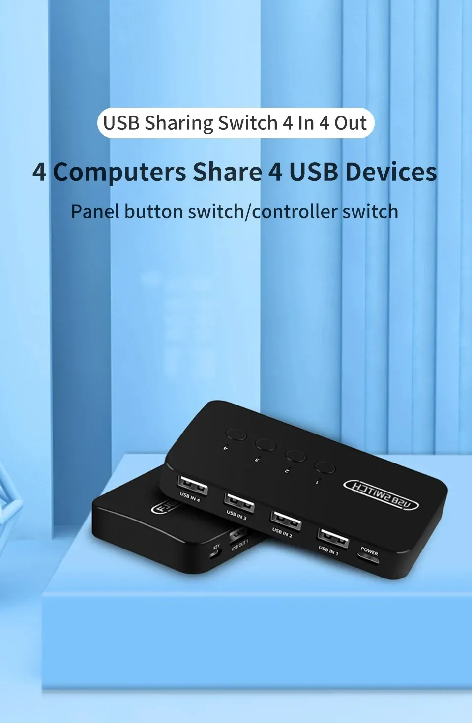 Utilisation quotidienne du commutateur USB