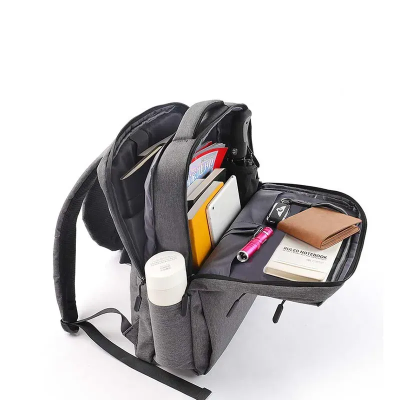 Sac à dos pour ordinateur portable 17,3 pouces, grande capacité, étanche, multi-poches pour hommes 3