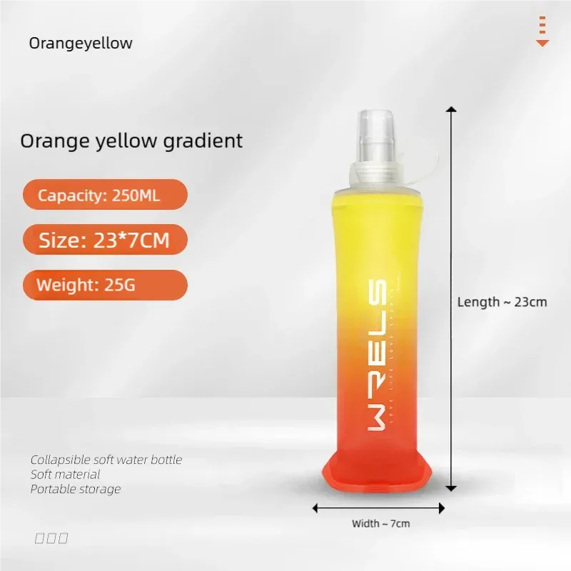 Gourde de sport pliable en TPU, souple et portable à haut débit, idéale pour la course à pied, la randonnée, le vélo et le fitness 13