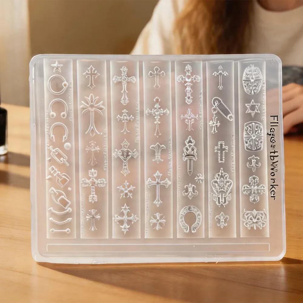 Motifs punk en relief sur moule silicone