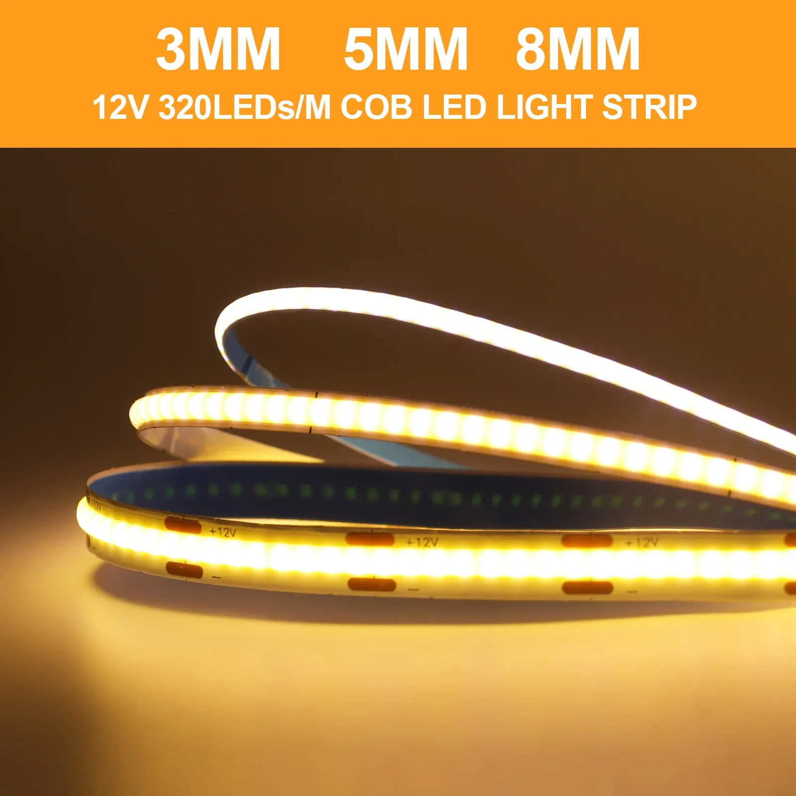 Bande lumineuse LED COB en ambiance