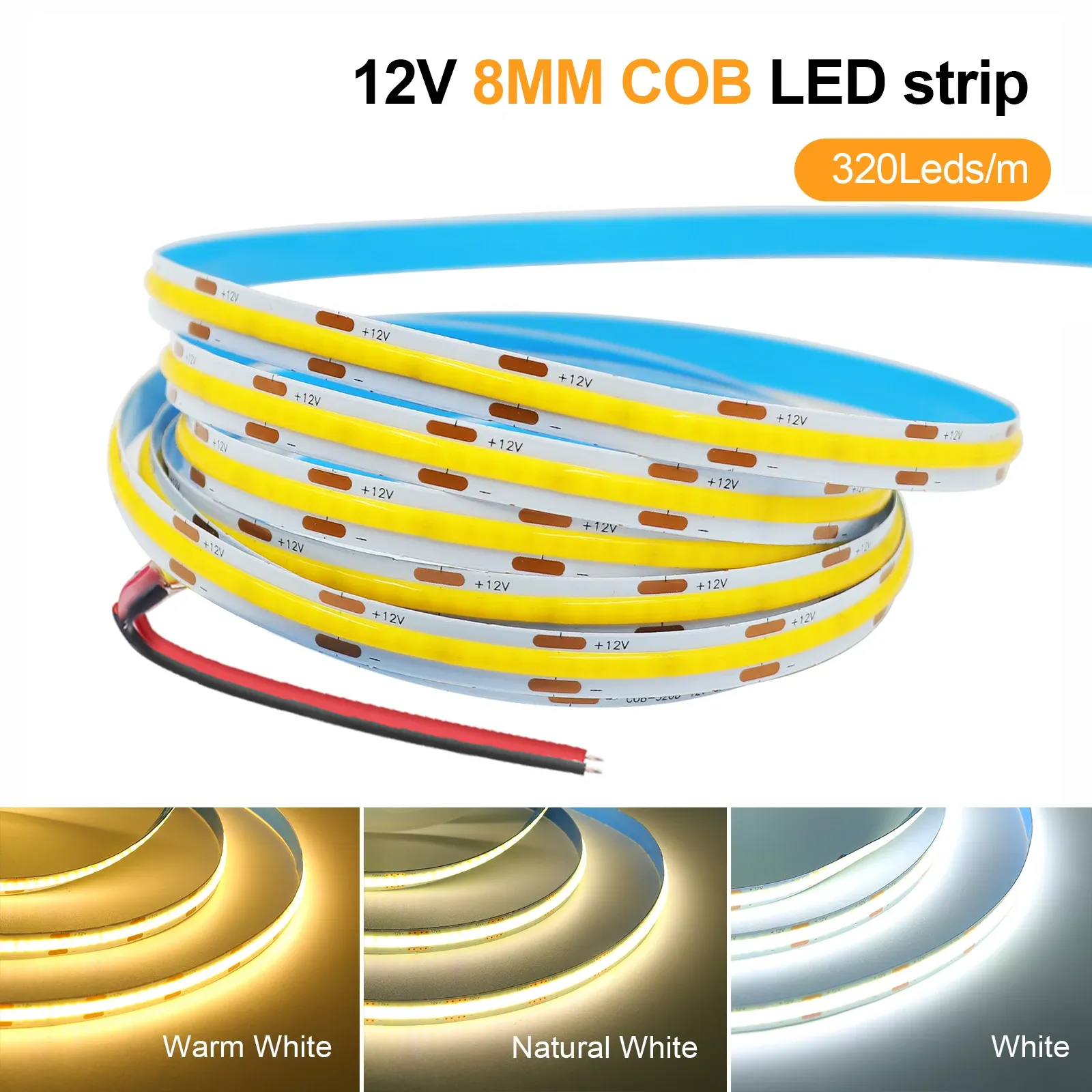 Bande LED installée dans un salon