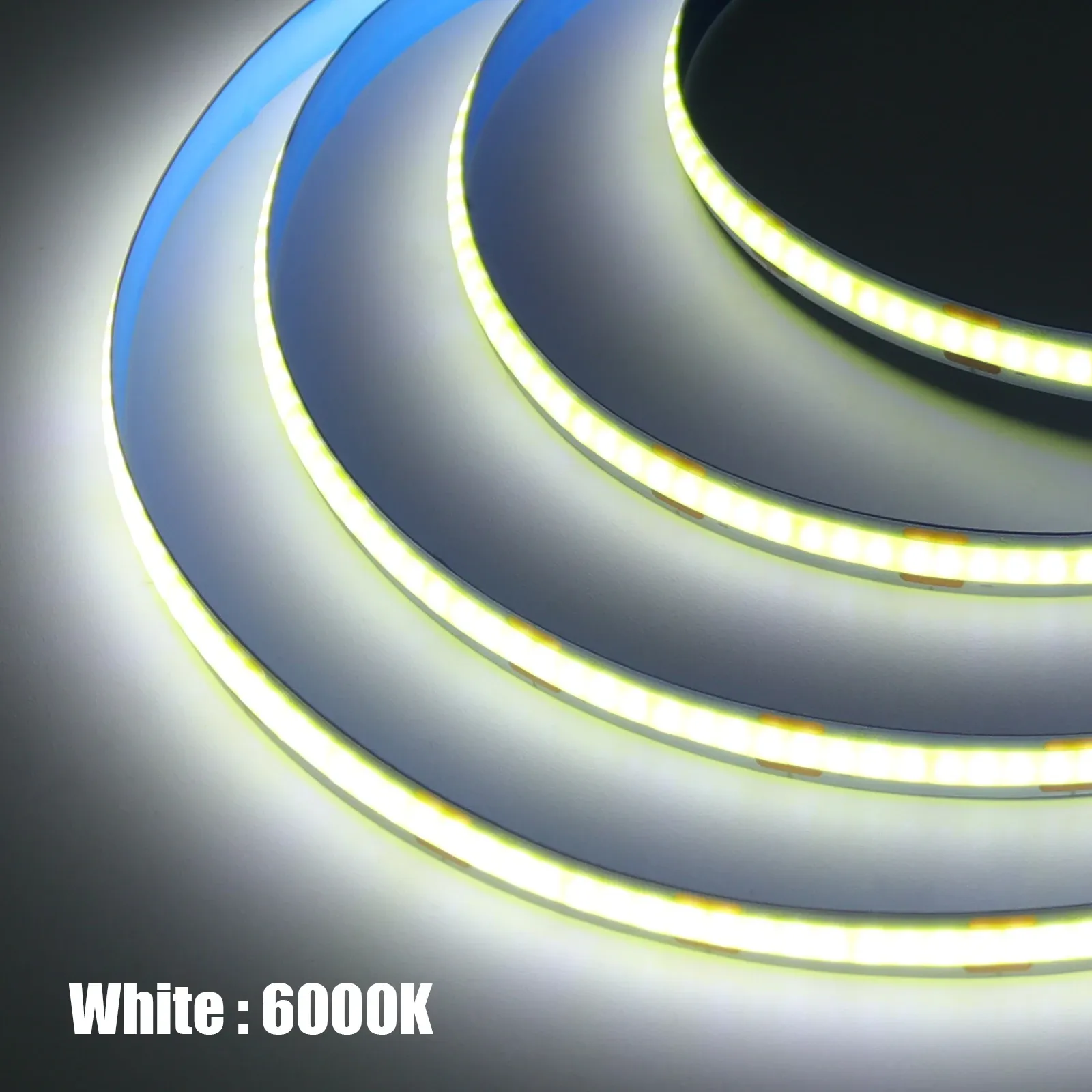 Bande lumineuse LED COB 12 V, flexible, 3 mm / 5 mm / 8 mm, longueur 0,5 à 5 m, 9 couleurs, pour décoration et rétro-éclairage TV 14