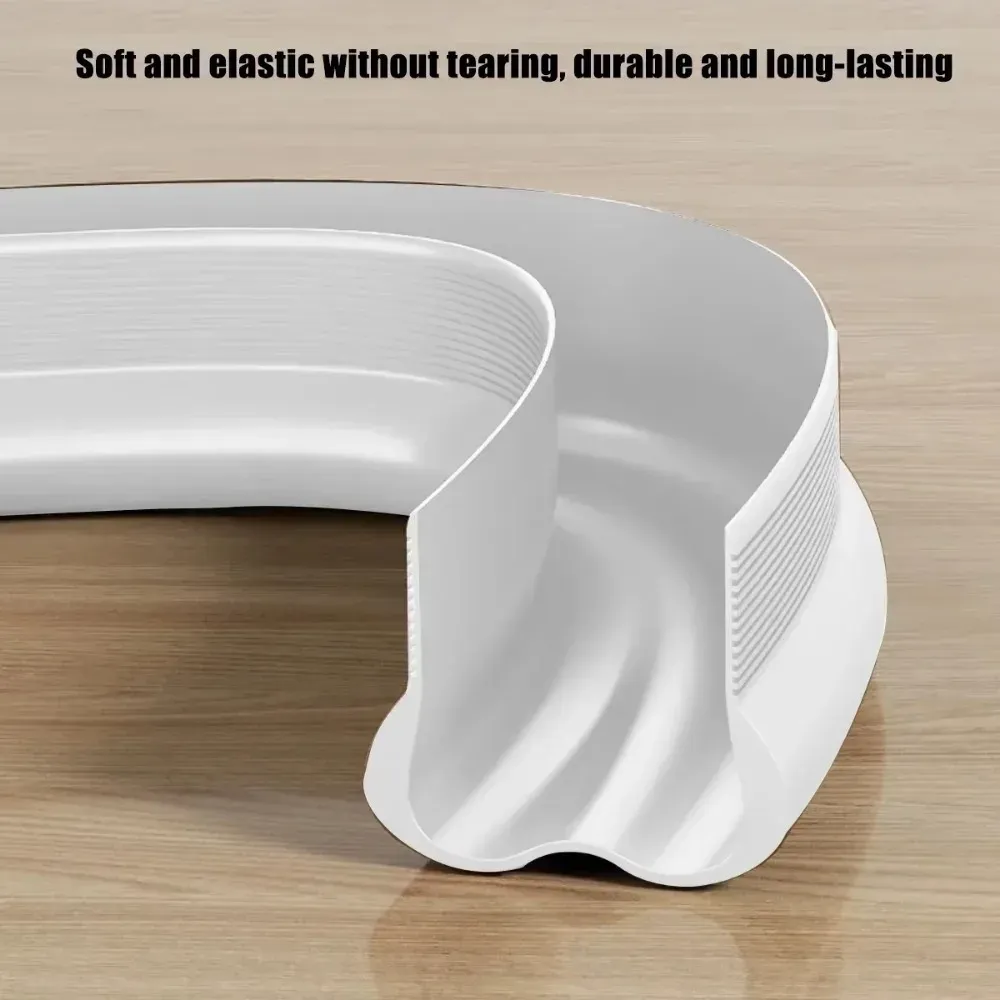 Bande d'étanchéité souple en PVC pour bas de porte, coupe-froid et isolation phonique 2