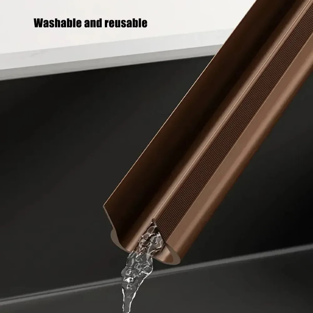 Bande d'étanchéité souple en PVC pour bas de porte, coupe-froid et isolation phonique 5