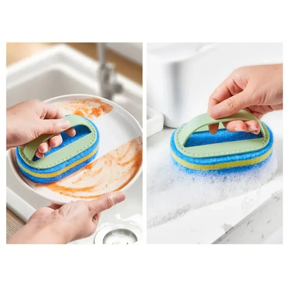 Éponge magique de nettoyage pour cuisine, salle de bain et WC, avec brosse à manche pour vitres et carrelage 5