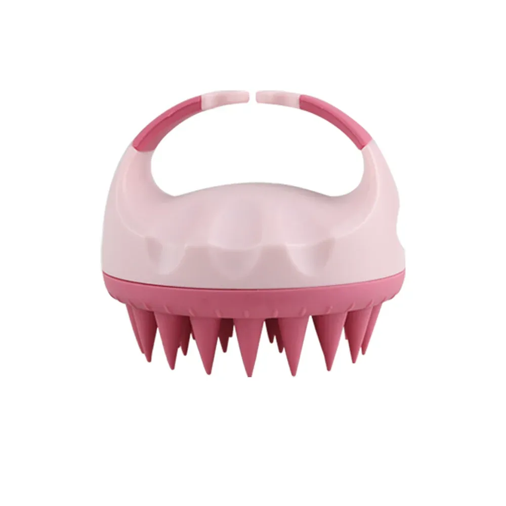Brosse de massage en silicone pour cuir chevelu, shampooing doux, peigne spa, outil de salon de beauté 7