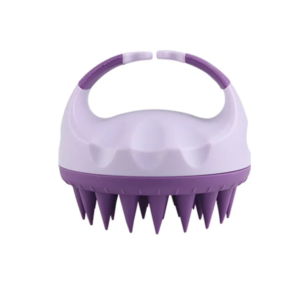 Brosse de massage en silicone pour cuir chevelu, shampooing doux, peigne spa, outil de salon de beauté 11