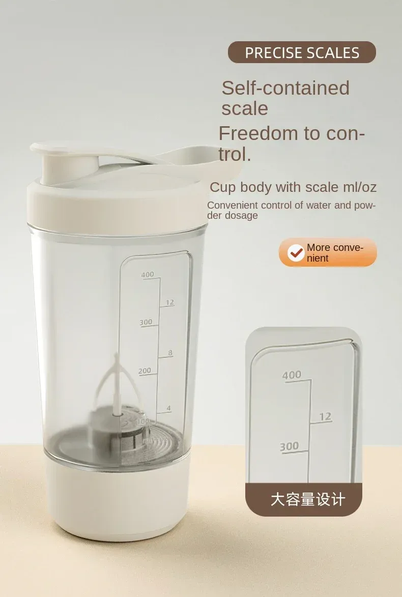 Shaker électrique portable, ambiance lifestyle
